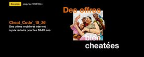 Promos de Multimédia et Electroménager à Saint-Étienne | Promo Orange sur Orange | 26/06/2024 - 21/08/2024