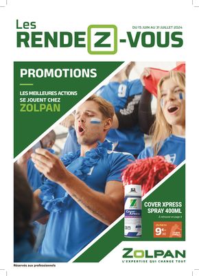Promos de Bricolage à Nice | Zolpan RDV Promos Sports 2024 sur Zolpan | 26/06/2024 - 31/07/2024
