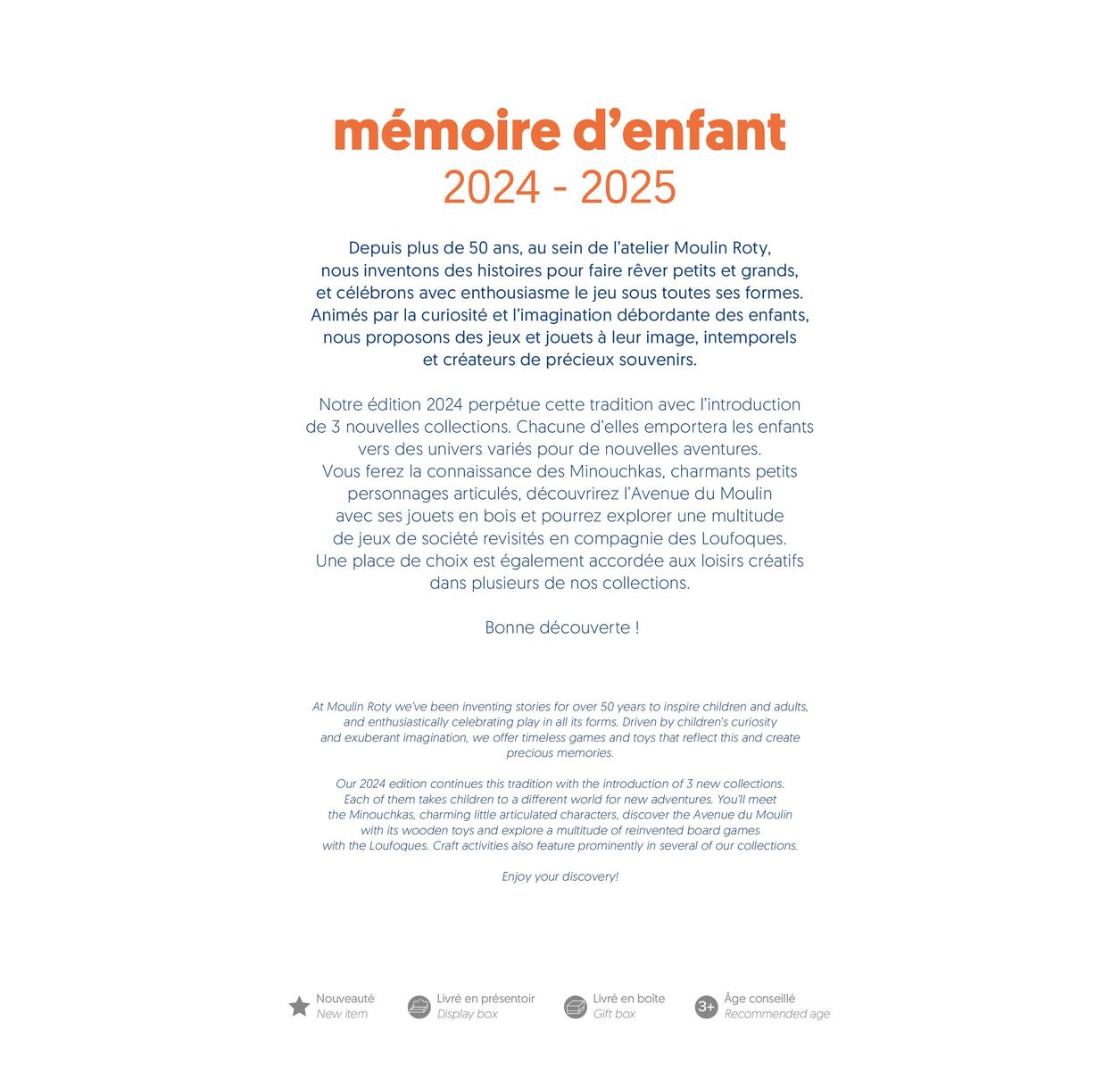 Catalogue Mémoire d’Enfant 2024 / 2025, page 00003