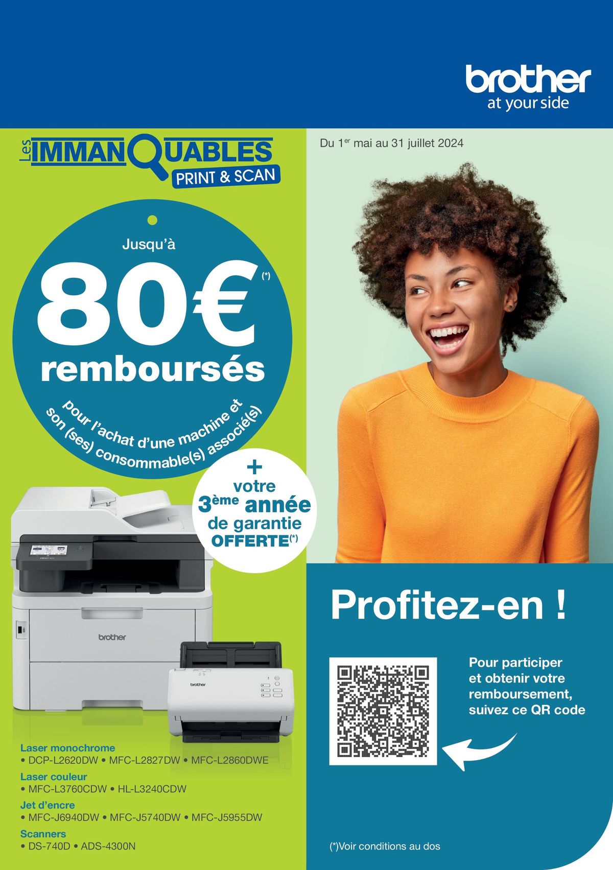 Catalogue JUSQU'À 80€ REMBOURSÉS AVEC BROTHER, page 00001