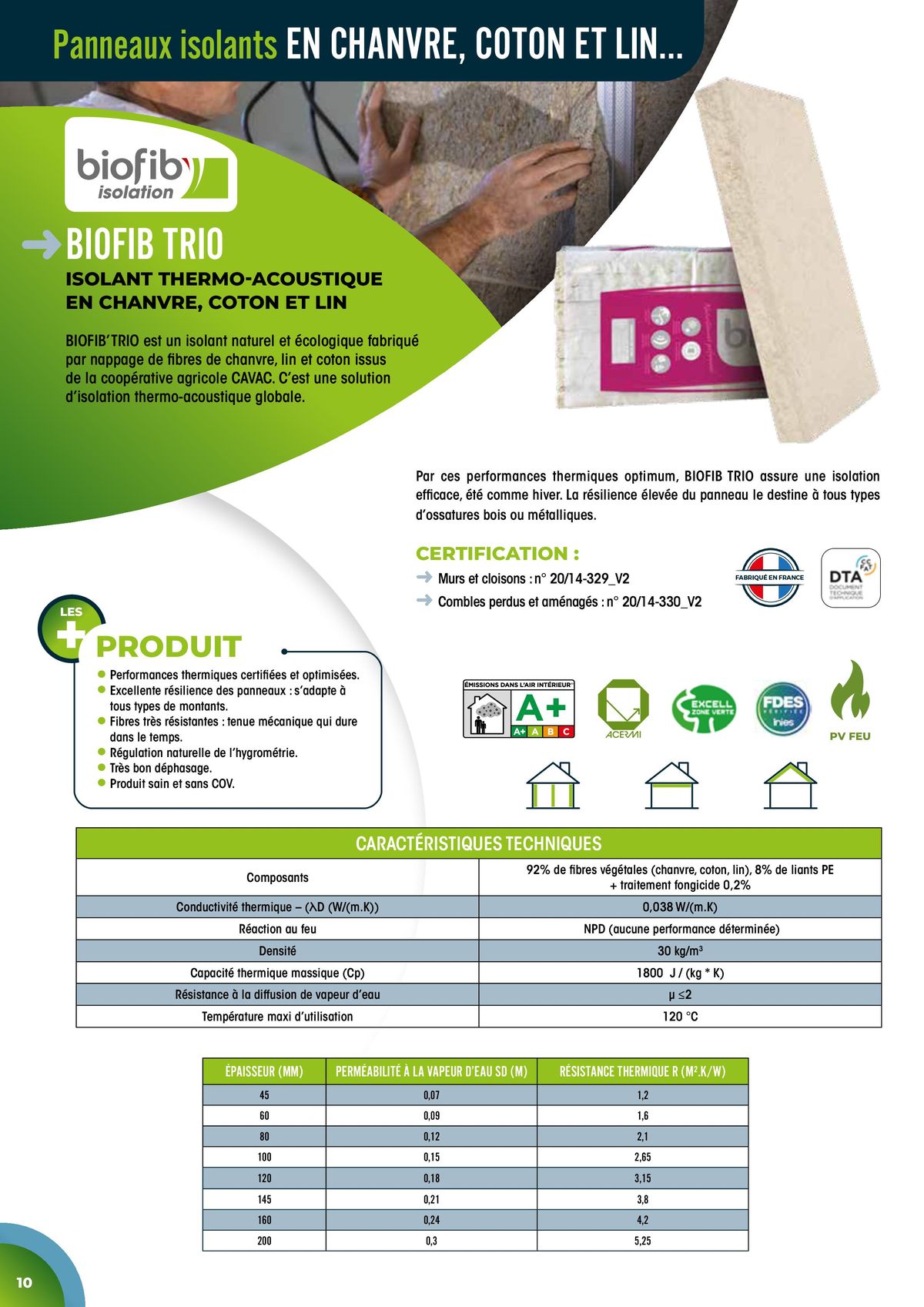 Catalogue Isolation Biosourcée & recyclée, page 00010