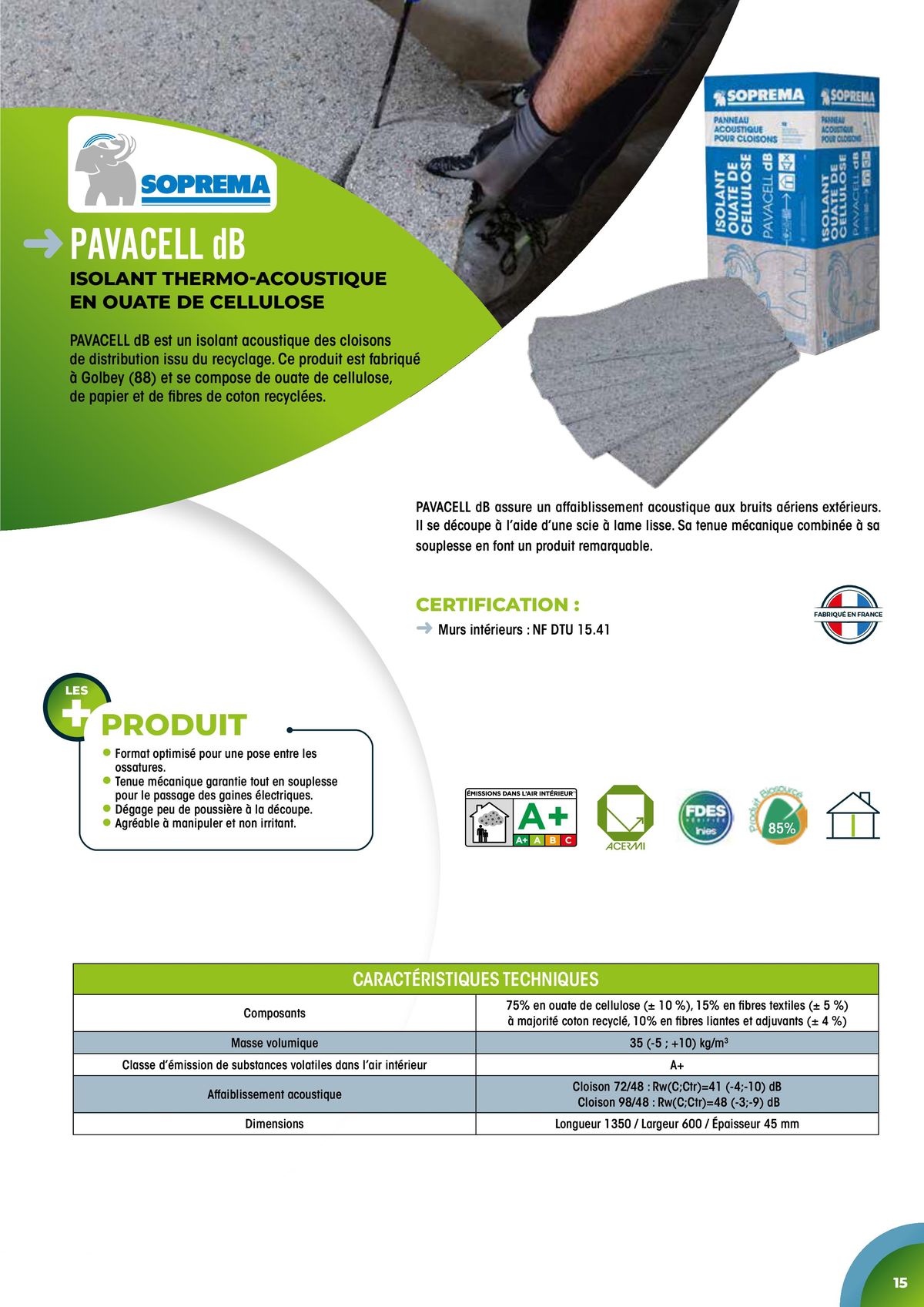 Catalogue Isolation Biosourcée & recyclée, page 00015