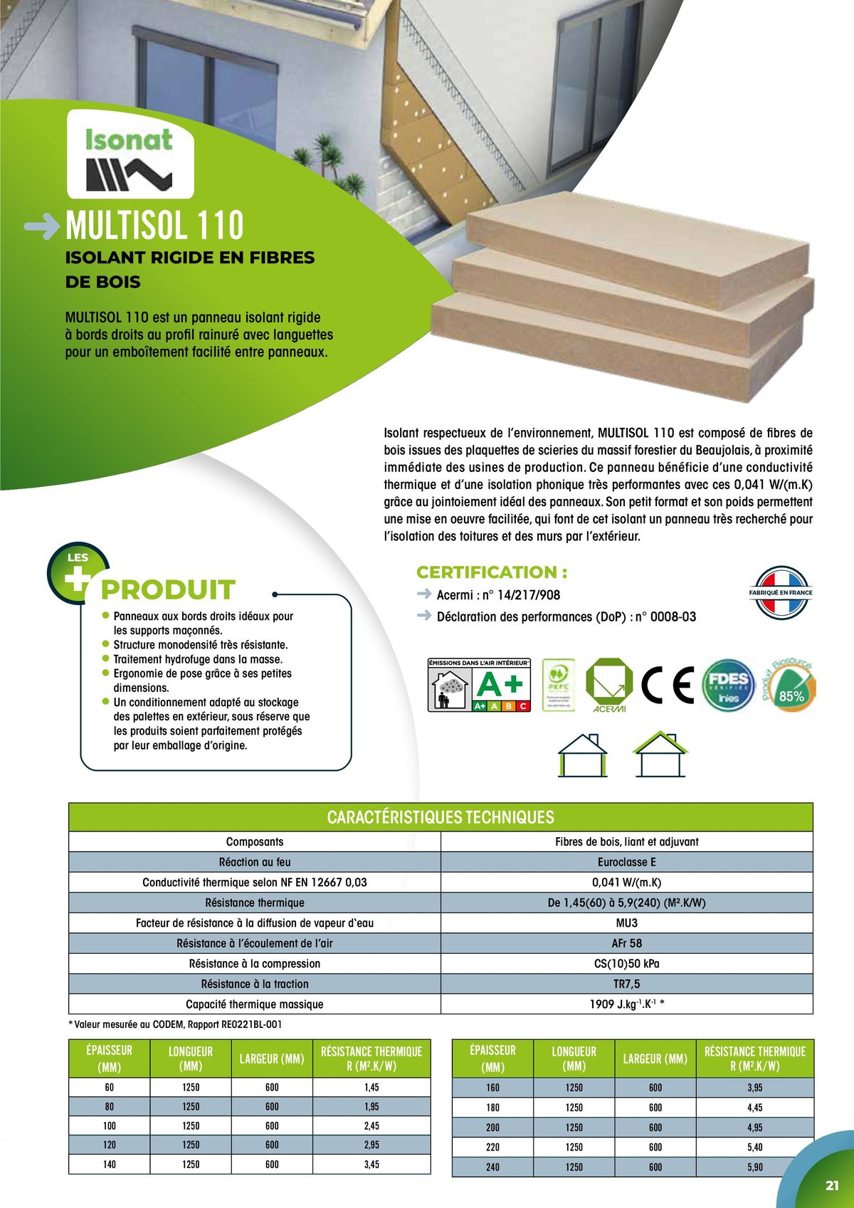 Catalogue Isolation Biosourcée & recyclée, page 00021