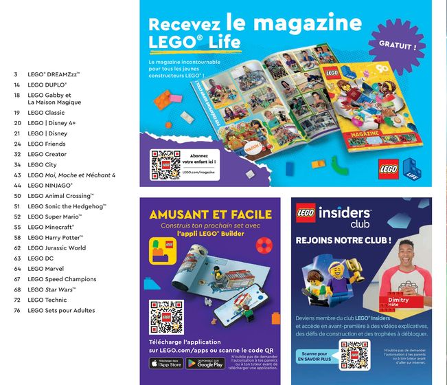 Catalogue LEGO à Lyon | LEGO 2024 | 01/07/2024 - 31/12/2024