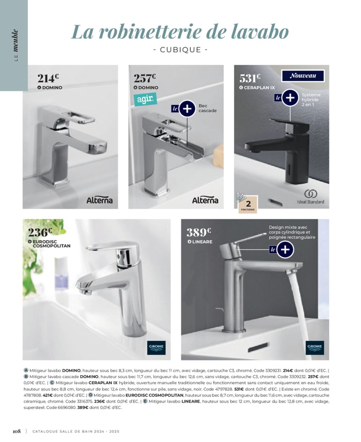Catalogue Cedeo Salle de bain, page 00010