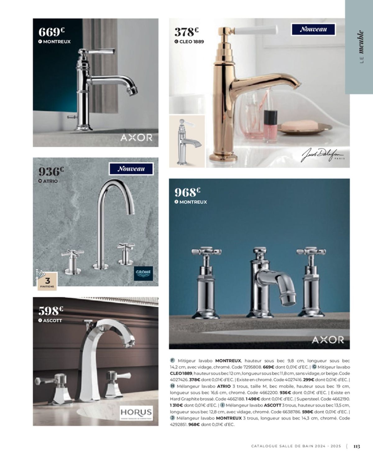 Catalogue Cedeo Salle de bain, page 00015