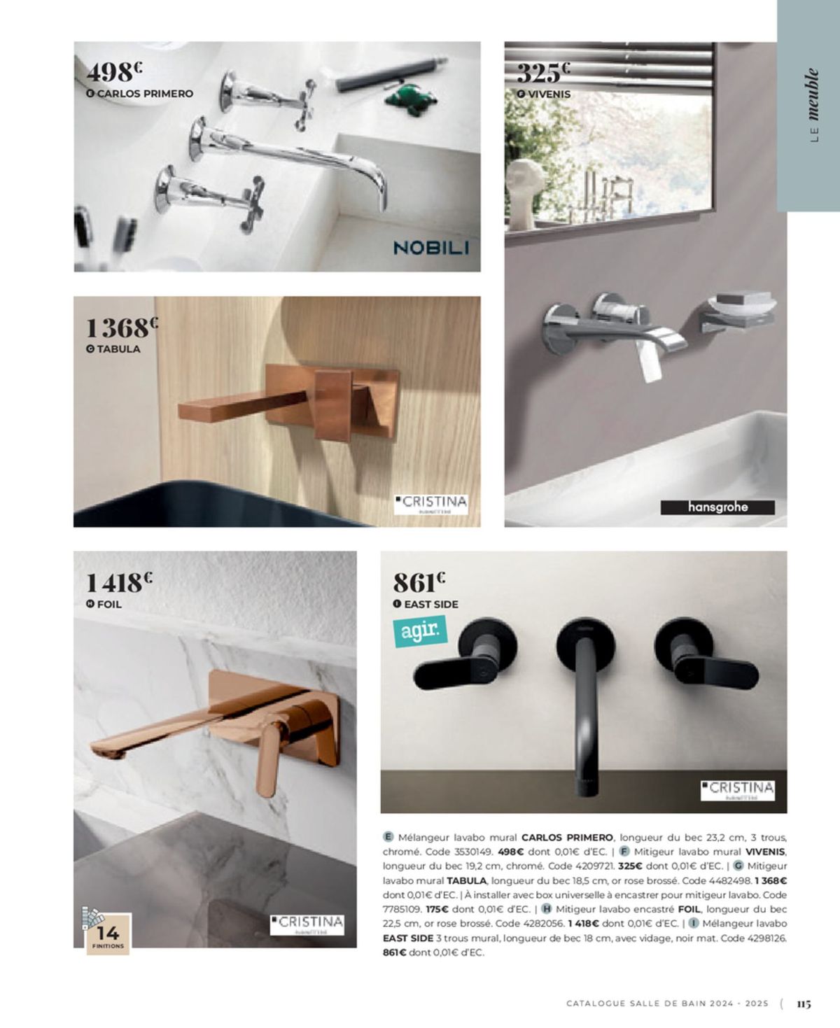 Catalogue Cedeo Salle de bain, page 00017