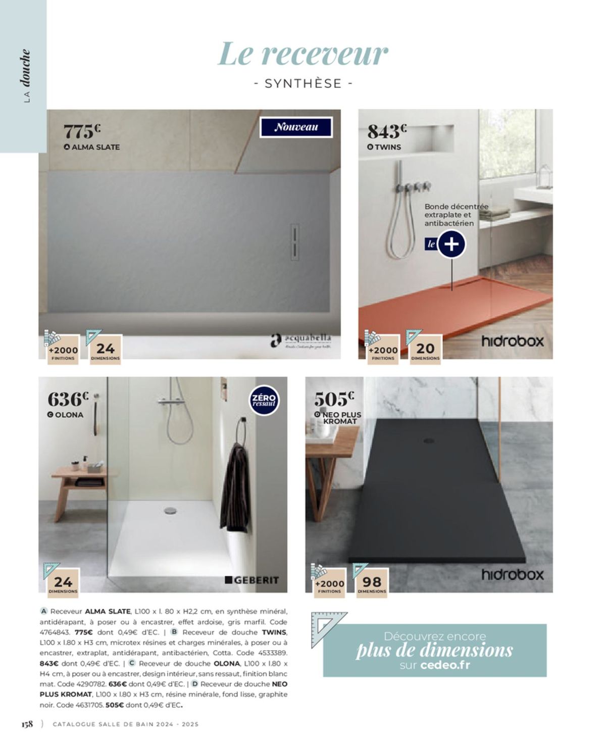 Catalogue Cedeo Salle de bain, page 00064