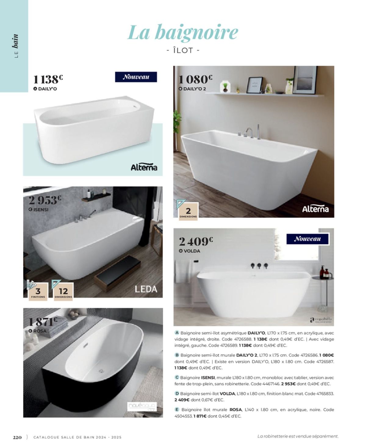 Catalogue Cedeo Salle de bain, page 00134