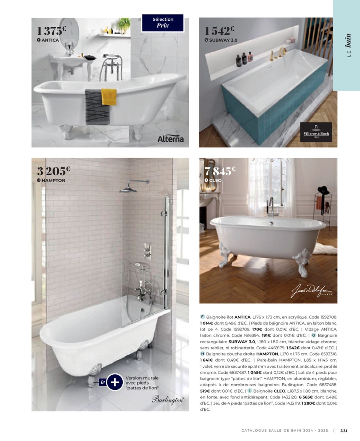 Catalogue Cedeo Salle de bain, page 00135