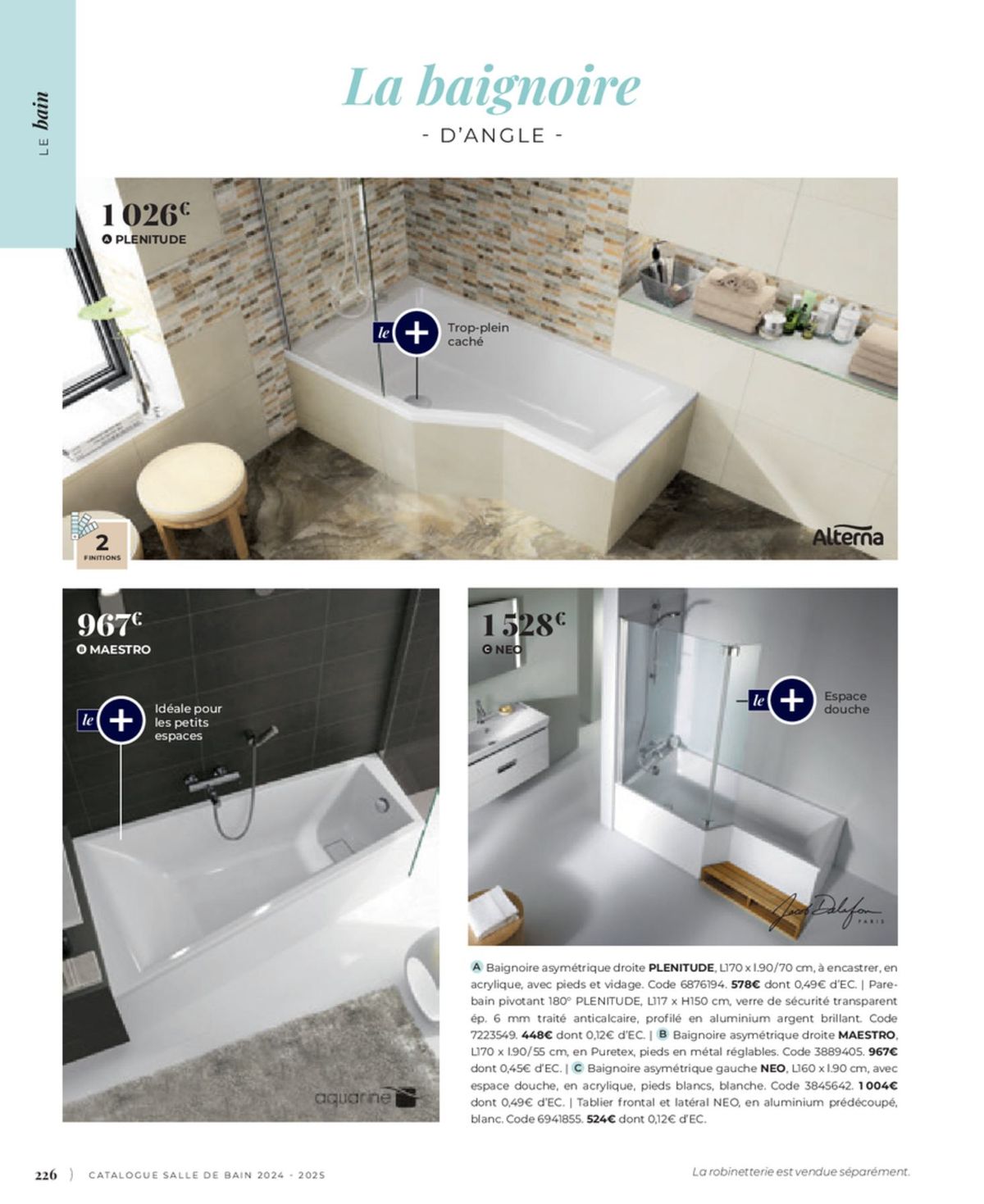 Catalogue Cedeo Salle de bain, page 00140