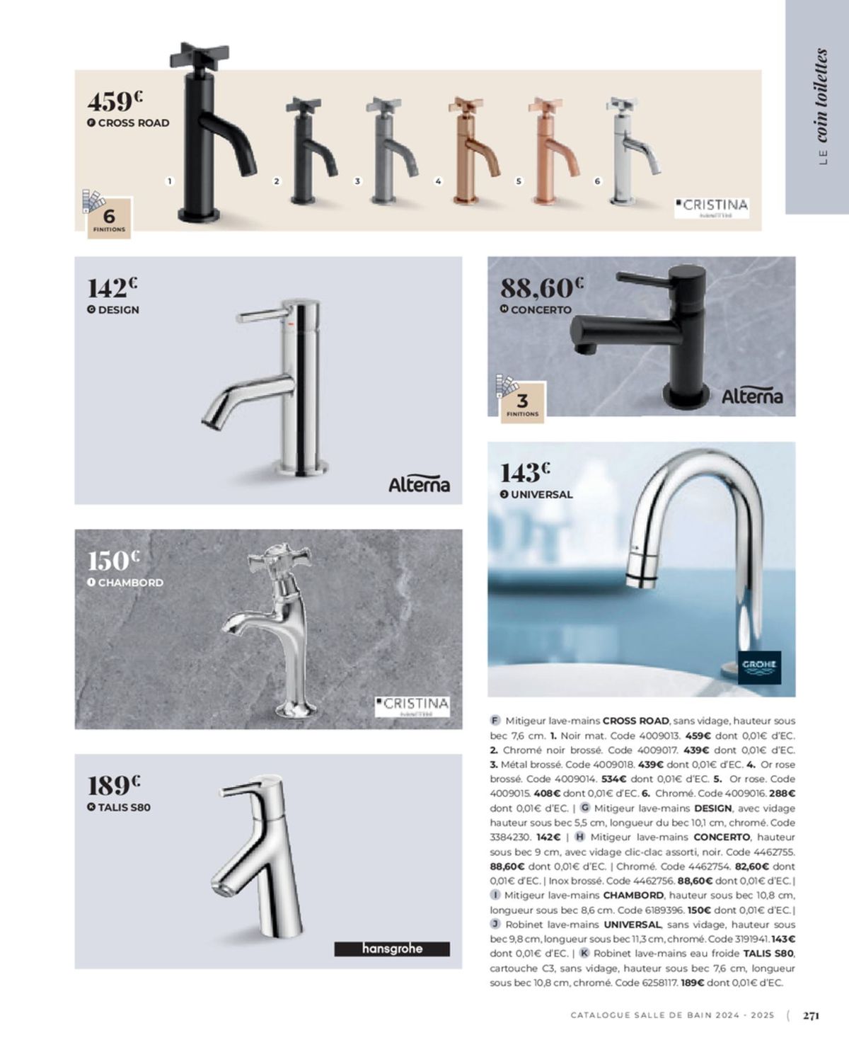 Catalogue Cedeo Salle de bain, page 00190