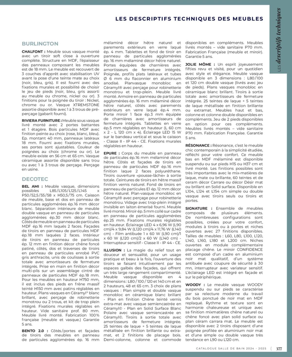 Catalogue Cedeo Salle de bain, page 00307
