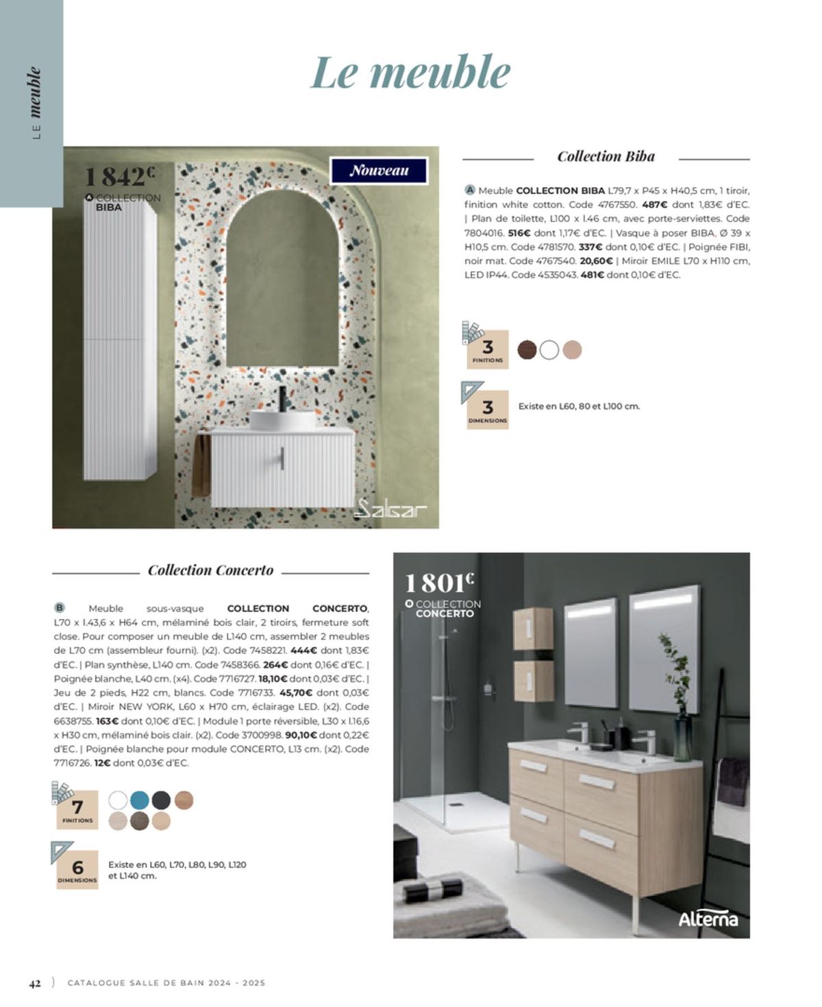 Catalogue Cedeo Salle de bain, page 00324