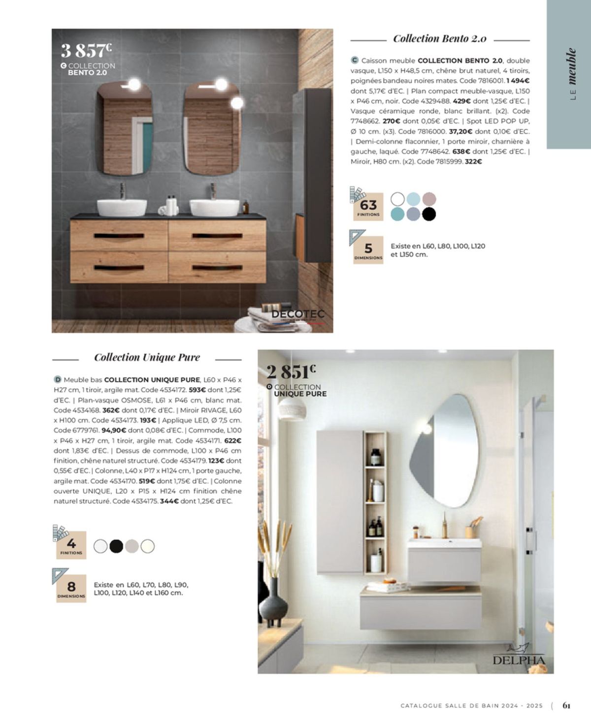 Catalogue Cedeo Salle de bain, page 00345