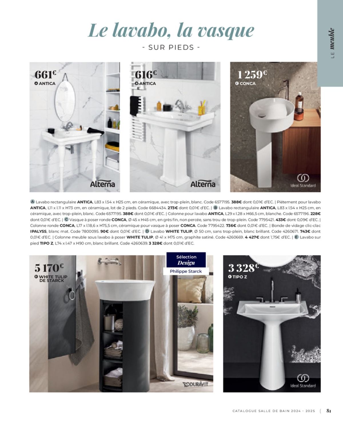 Catalogue Cedeo Salle de bain, page 00367