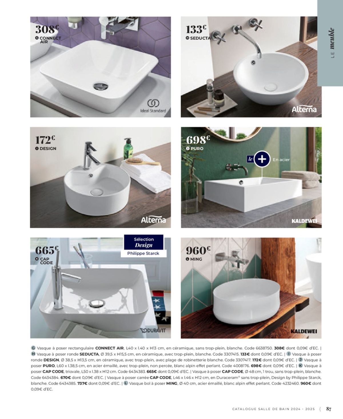 Catalogue Cedeo Salle de bain, page 00374