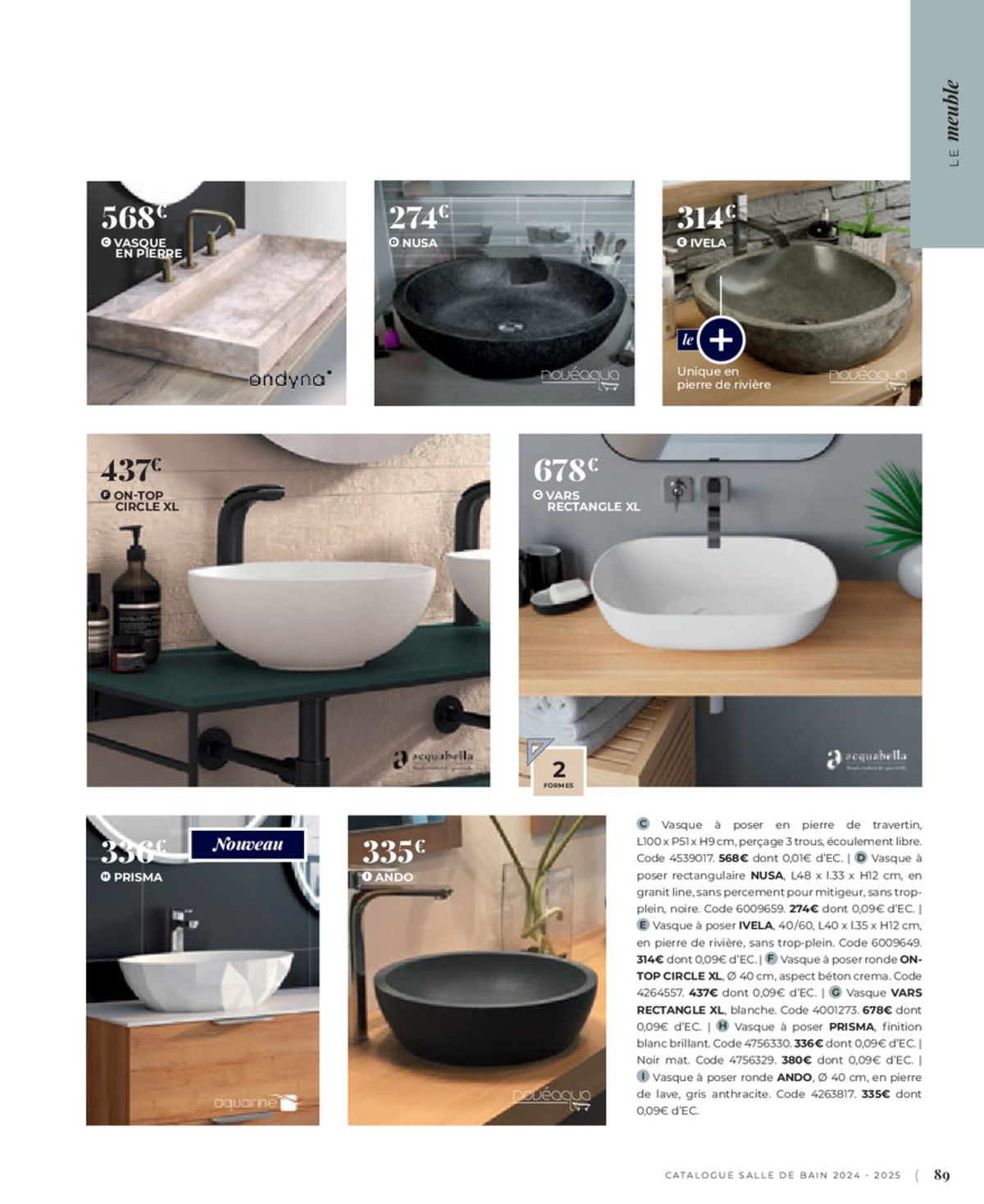 Catalogue Cedeo Salle de bain, page 00376