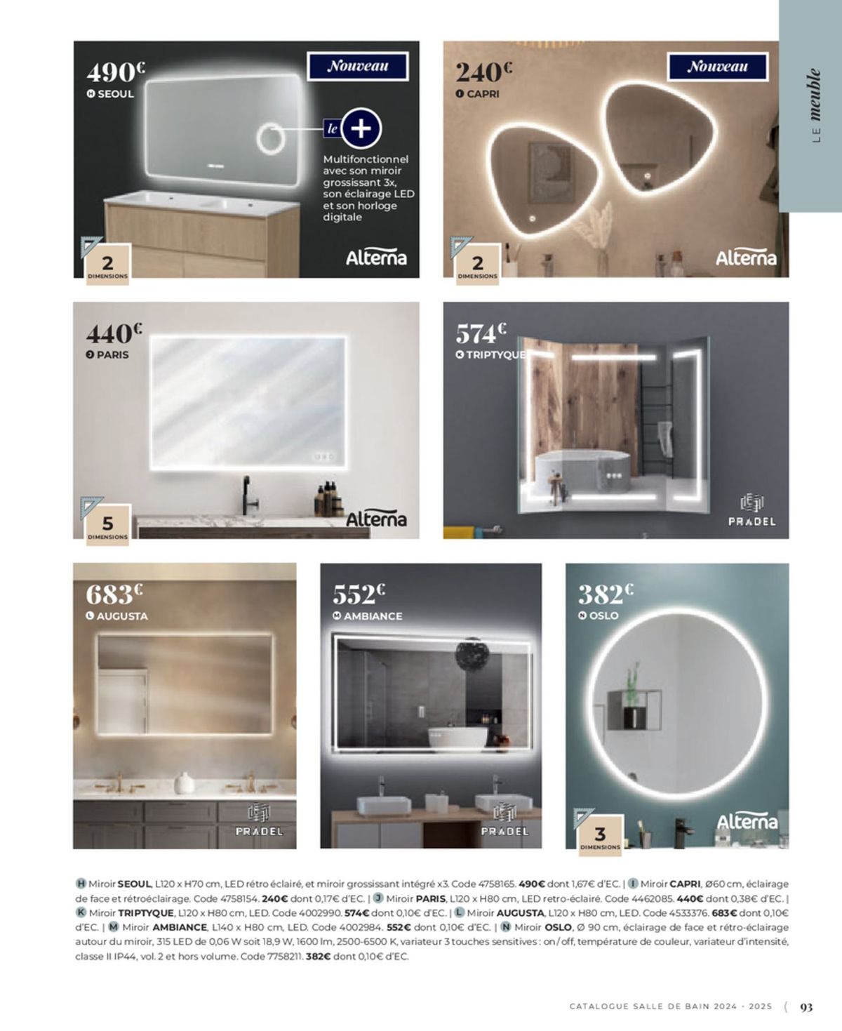 Catalogue Cedeo Salle de bain, page 00380