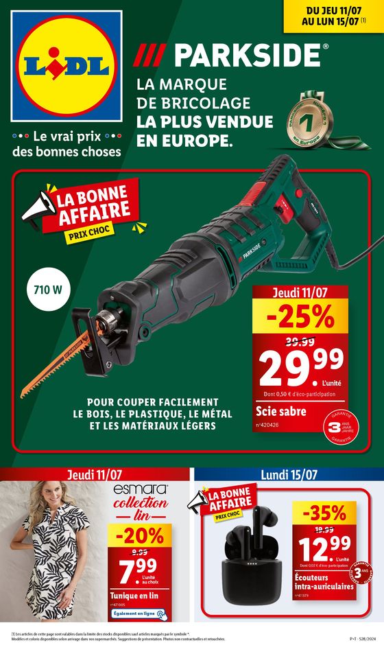 Retrouvez nos offres Lidl de la semaine : bricolage, textile et maison !