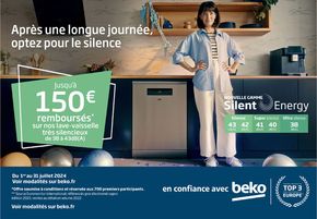 Catalogue Boulanger à Toulouse |  OFFRE BEKO : JUSQU'À 100€ REMBOURSÉS ! | 03/07/2024 - 31/07/2024