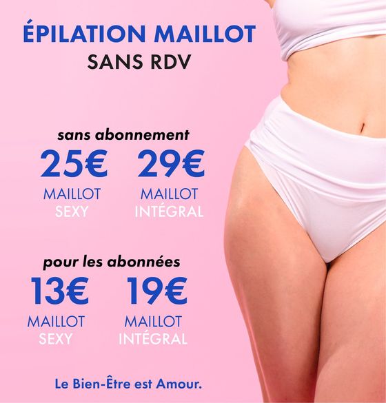 Catalogue Body Minute à Paris | Forfait Peau Douche | 03/07/2024 - 31/07/2024