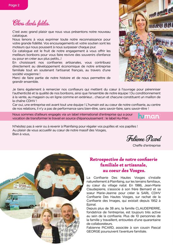 Catalogue Confiserie des Hautes Vosges | Catalogue 2024 | 03/07/2024 - 31/12/2024