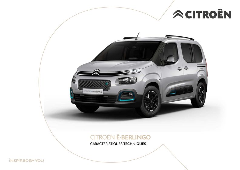 Citroën Ë-BERLINGO ÉLECTRIQUE Caractéristiques