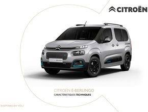 Catalogue Citroën à Biguglia | Citroën Ë-BERLINGO ÉLECTRIQUE Caractéristiques | 04/07/2024 - 31/12/2024