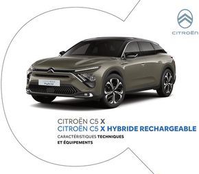 Catalogue Citroën à Biganos | Citroën C5 X HYBRIDE RECHARGEABLE Caractéristiques | 04/07/2024 - 31/12/2024