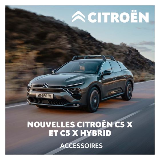 Citroën C5 X HYBRIDE RECHARGEABLE Brochure Accessoires