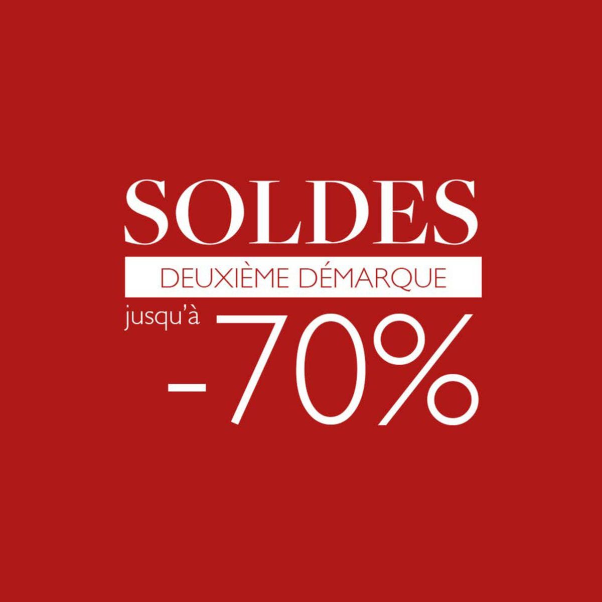 Catalogue SOLDES deuxième démarque jusqu'à -70 %, page 00001