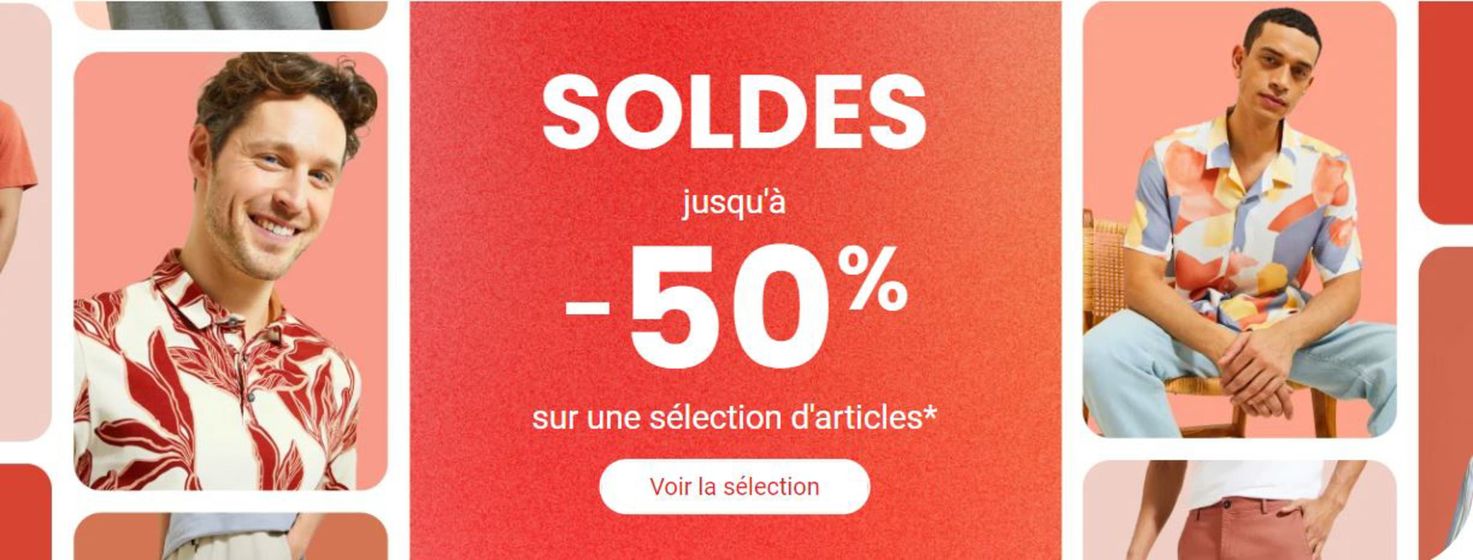 Catalogue Jules | Soldes : vêtements pour hommes | 08/07/2024 - 31/07/2024