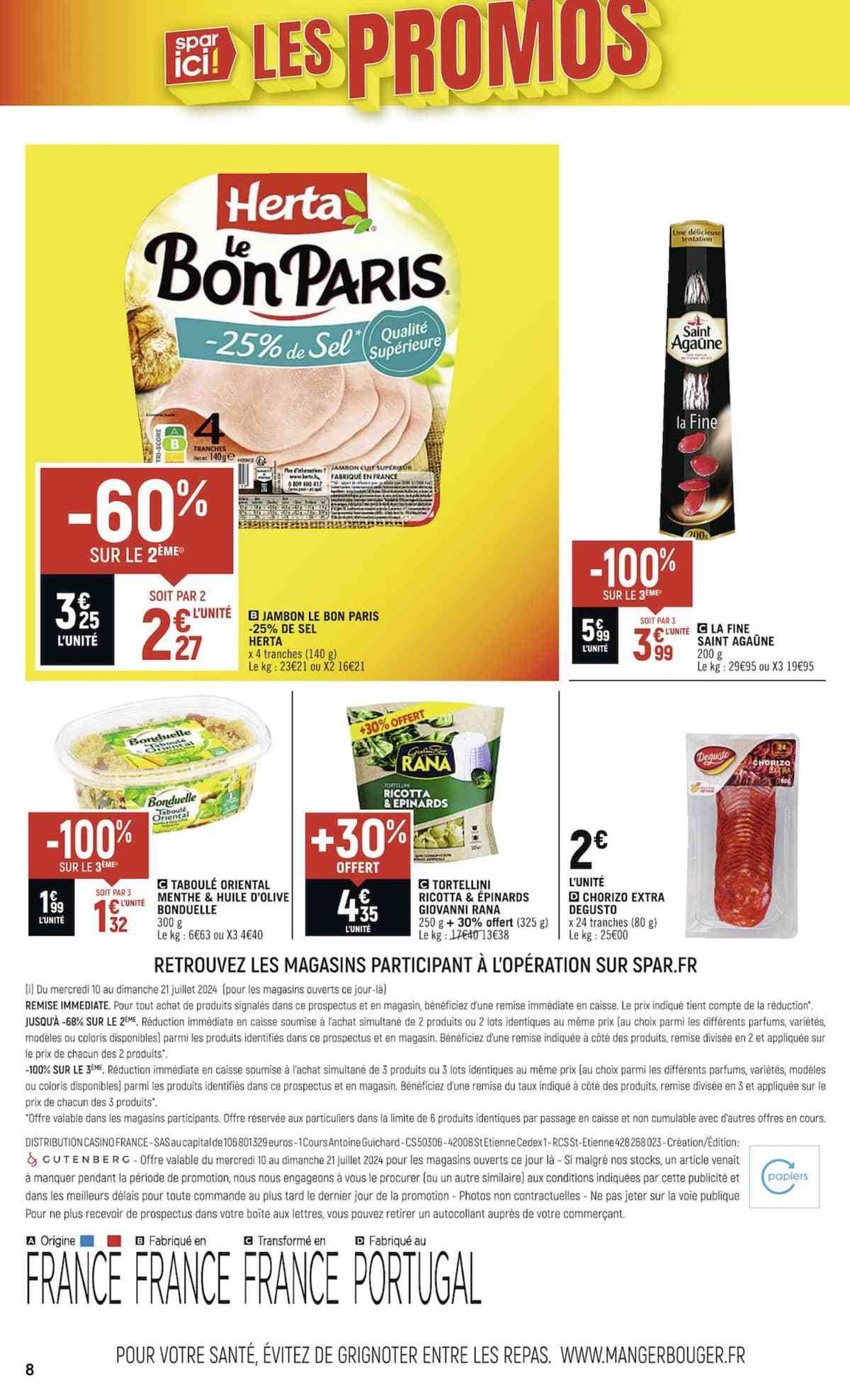 Catalogue SPAR ICI, LES PROMOS ESTIVALES !, page 00010