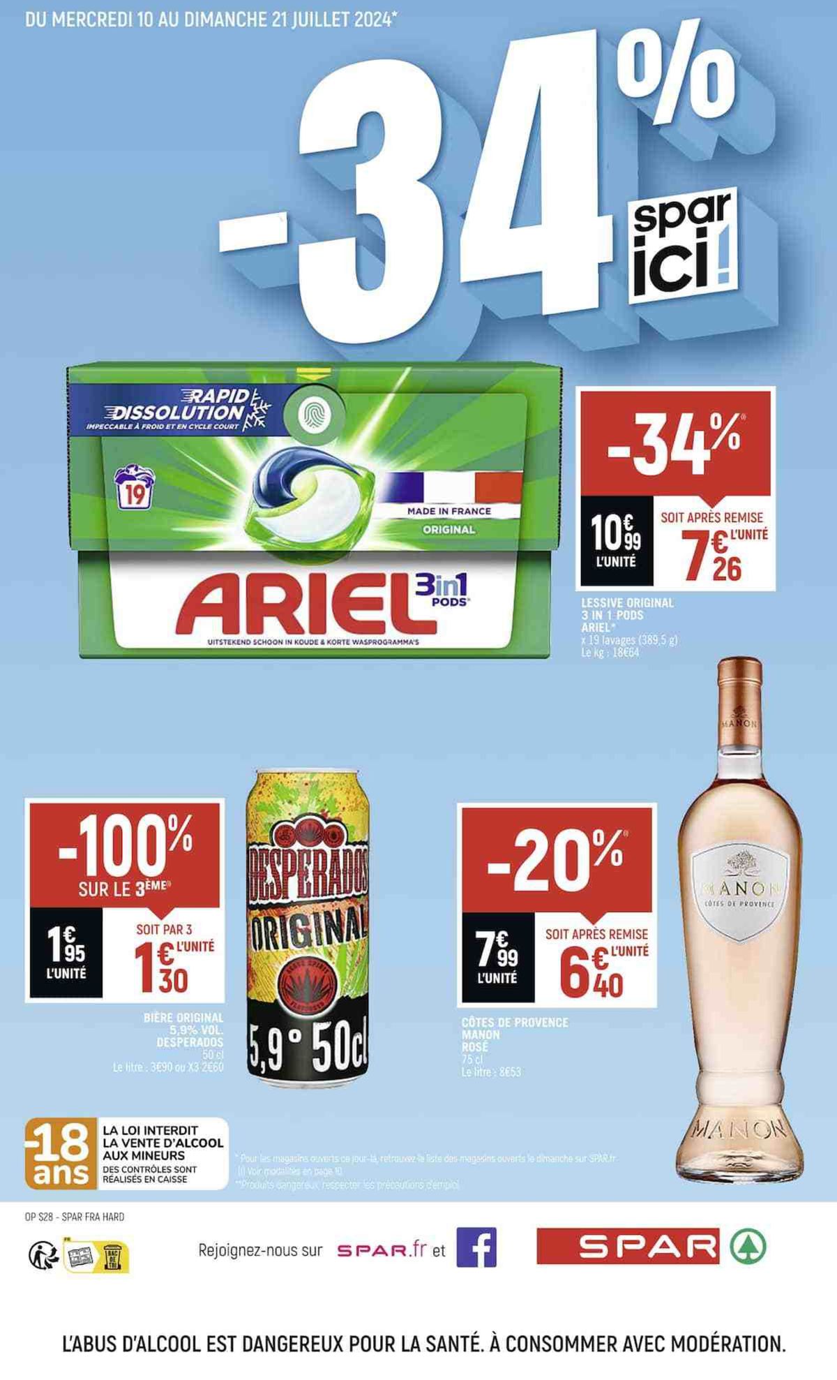 Catalogue SPAR ICI LES BONS PLANS DE L'ÉTÉ !, page 00003