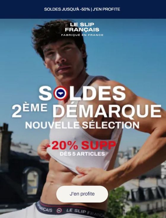 Catalogue Le Slip Français | Soldes 2ème démarque  | 08/07/2024 - 31/07/2024
