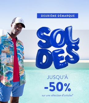 Promos de Mode à Amiens | Deuxièmes soldes Jusqu'à -50% sur Serge Blanco | 08/07/2024 - 31/07/2024
