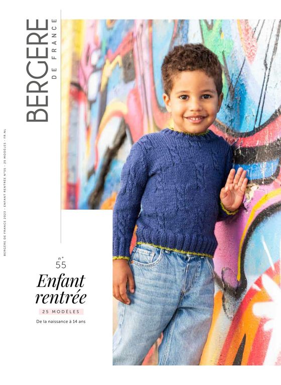 Catalogue Bergère de France | Mag n° 55 - Enfants rentrée | 09/07/2024 - 31/07/2024