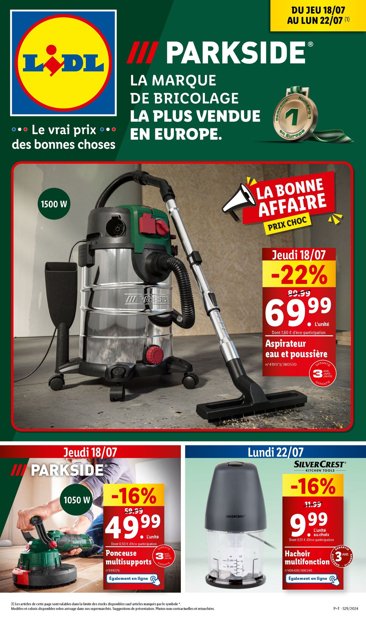 Catalogue Pour tous les fans de cuisine et bricolage, des réductions vous attendent chez Lidl !, page 00001