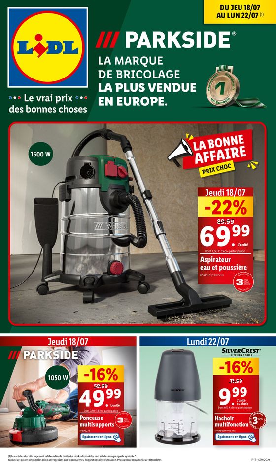 Pour tous les fans de cuisine et bricolage, des réductions vous attendent chez Lidl !