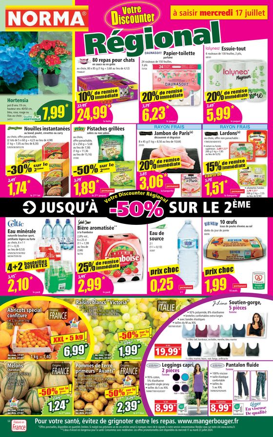 JUSQU‘À -50% SUR LE 2ÈME