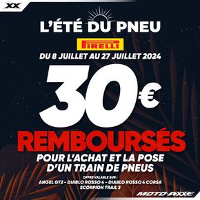 Promos de Sport à Castres (Tarn) | Du 10 au 27 juillet 2024 profitez jusqu'à 30€ Remboursés sur Moto-Axxe | 10/07/2024 - 27/07/2024