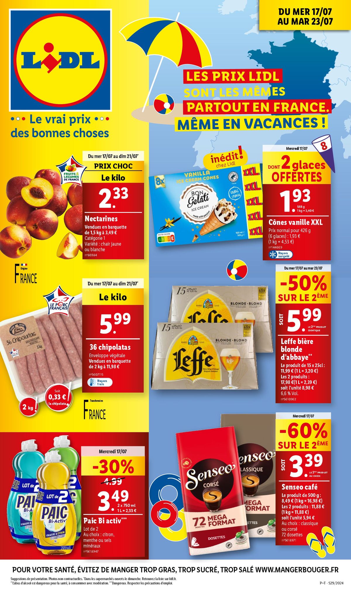 Catalogue Faites le plein de courses et profitez des petits prix Lidl sur vos articles du quotidien , page 00001