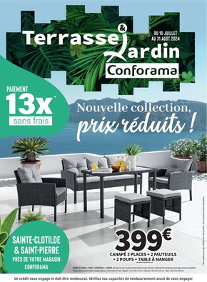 Catalogue Conforama | Terrasse Jardin | 11/07/2024 - 31/08/2024