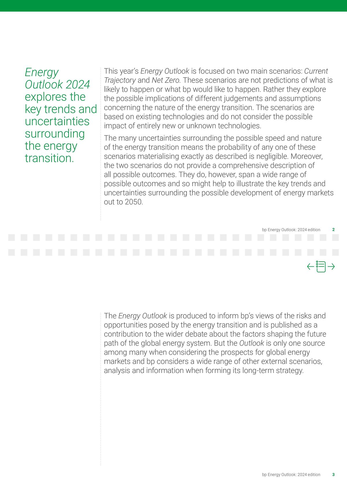 Catalogue Energy Outlook 2024 explores the key trends and uncertainties surrounding the energy transition., page 00002