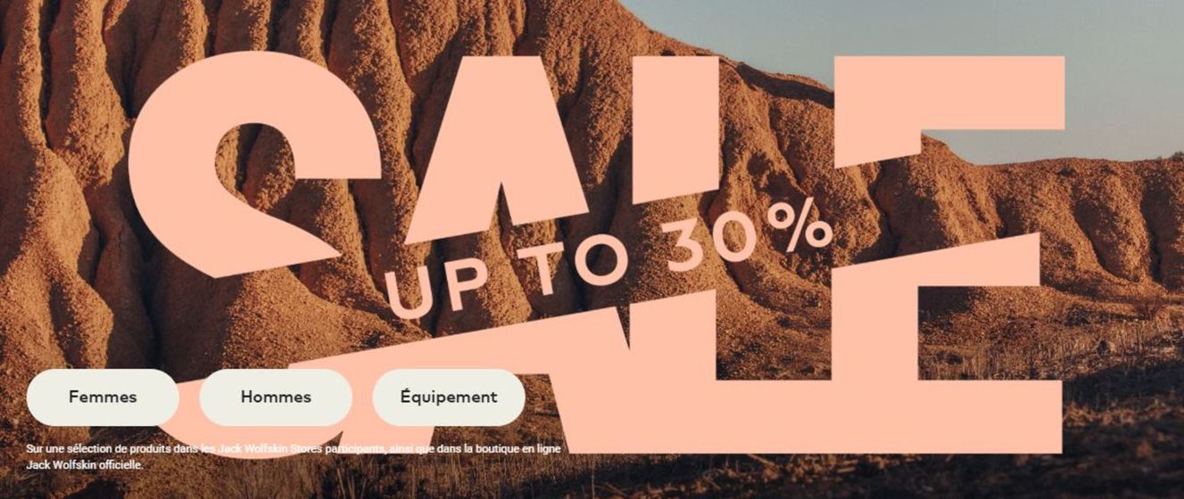 Sale up to 30% off