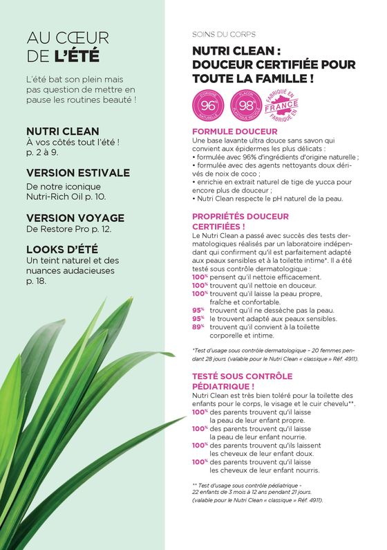 Catalogue Nutrimetics | Summer privilèges | 16/07/2024 - 14/09/2024