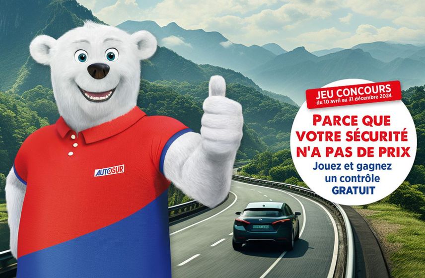 Catalogue Autosur à Saint-Rémy-de-Provence | Jusqu’au 31 décembre 2024 et parce que chez Autosur, la sécurité n’a pas de prix, tentez de remporter un contrôle technique gratuit chaque semaine ! | 16/07/2024 - 31/12/2024