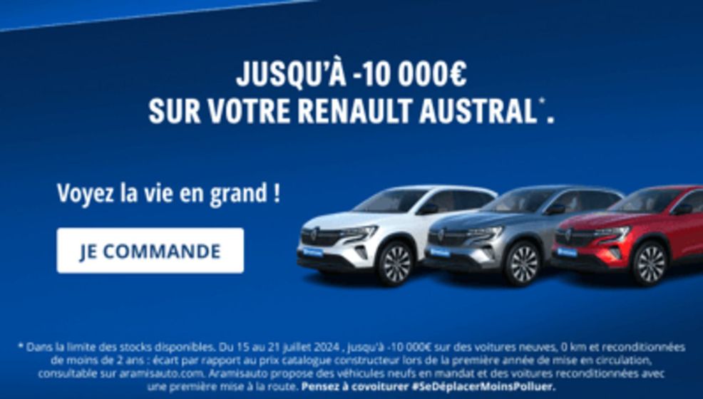 Catalogue Aramis Auto | Jusqu'à -10000€ sur votre renault austral | 16/07/2024 - 17/08/2024