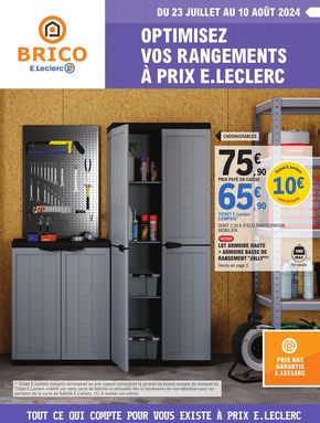 Catalogue E.Leclerc Brico à Flers (Orne) | Optimisez vos rangements à prix E.Leclerc | 23/07/2024 - 10/08/2024